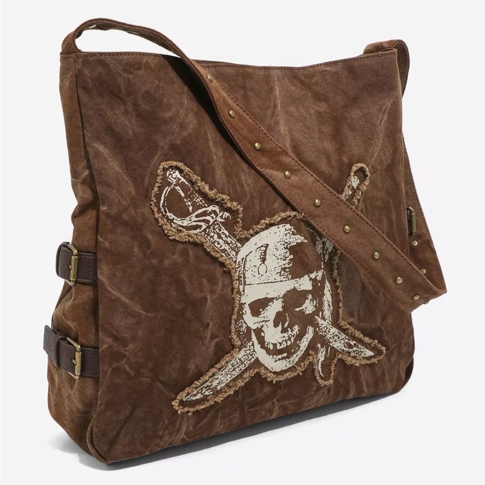 Her Universe Brown Pirates of the Caribbean Messenger Crossbody Bag NWT - Picture 2 of 4